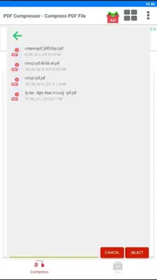 Compress PDF files - Reduce file size android App screenshot 2